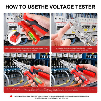 16-in-1 Wire Stripper & Twister Pliers with Voltage Tester