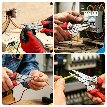 16-in-1 Wire Stripper & Twister Pliers with Voltage Tester